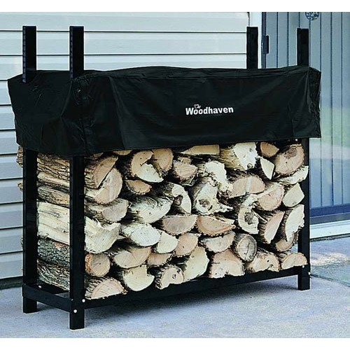 48" Heavy-Duty Woodhaven Firewood Rack with Cover - B0009JKIZO